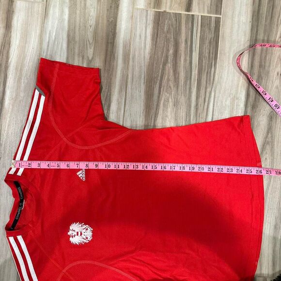 Red Adidas Austrian Clima365 soccer jersey - Picture 6 of 7